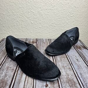 OTBT Women's genuine calf hair coyote slip op d'orsay loafers shootie Size 7.5